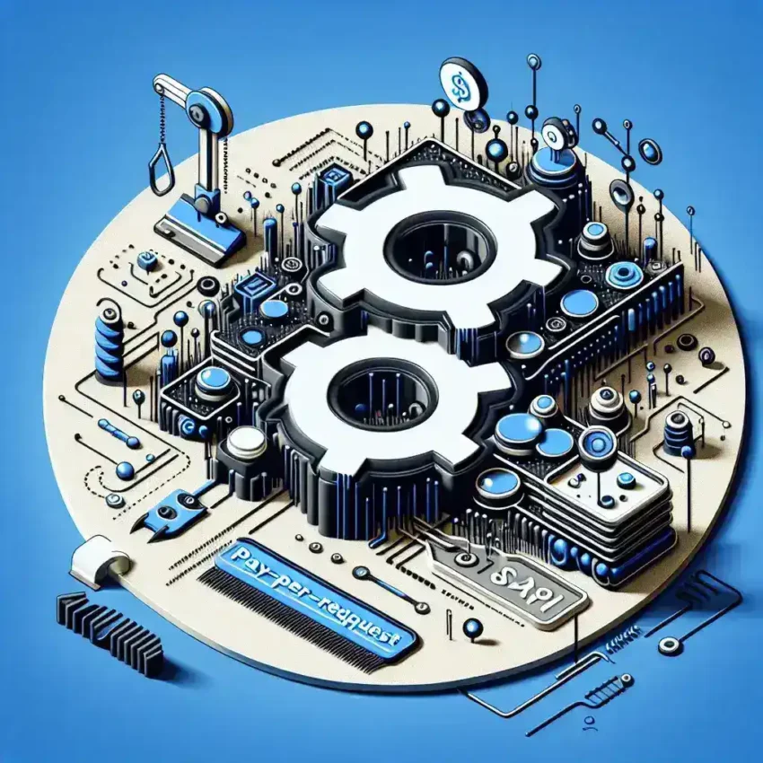 "Developer configuring a Pay-Per-Request Scraping API on a laptop, illustrating essential steps for setting up the API as described in the 'How to Set Up a Pay-Per-Request Scraping API: Complete Implementation Guide' article."