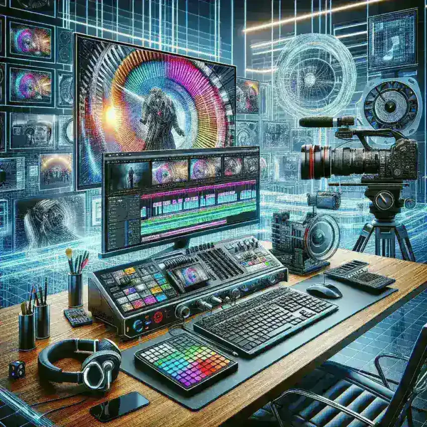 "Professional video editing software interface showcasing 4K and HDR capabilities, ideal for content creators seeking high-quality video production."
