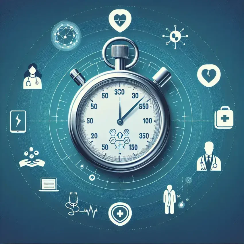 "Infographic illustrating the findings of the Axios+ Digital Tools Study, showing a 52% decrease in time to treatment for patients using digital health tools."